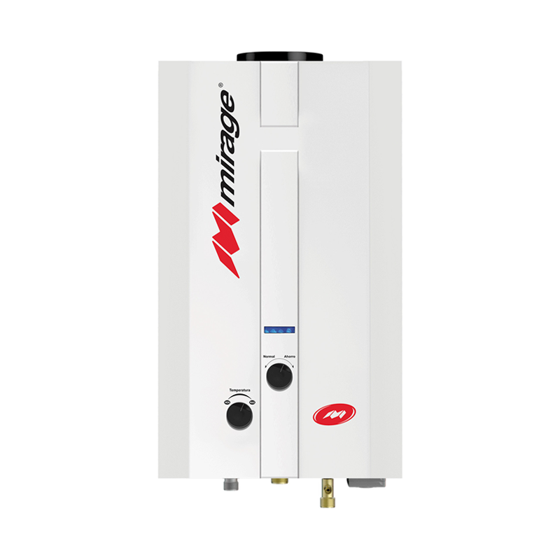 CALENTADOR DE AGUA FLUX BLANCO 6 LTS GAS L.P. GAS NATURAL MIRAGE Ecoclimas